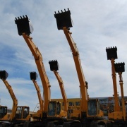 湖北武汉打拔桩机、加长臂挖掘机出租