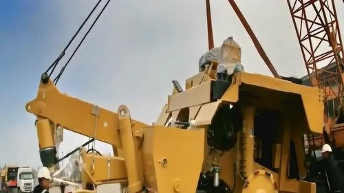 延时拍摄,巨型矿用工程机械组装过程,组装本身就是一个大工程