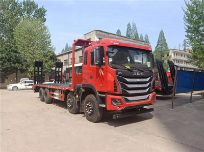 广西防城港江淮前四后八平板拖车多少钱