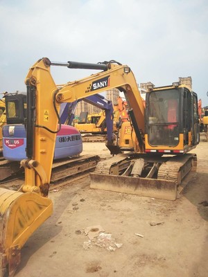 三一75-8s彩屏挖掘机停工出售，银川免费试机优惠多